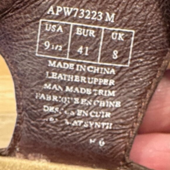 ROCKPORT ~ Sandals Women Size 9.5 - Brown Leather Low Wedge w Adjustable Straps - Picture 9 of 9